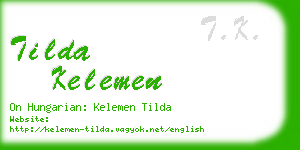 tilda kelemen business card